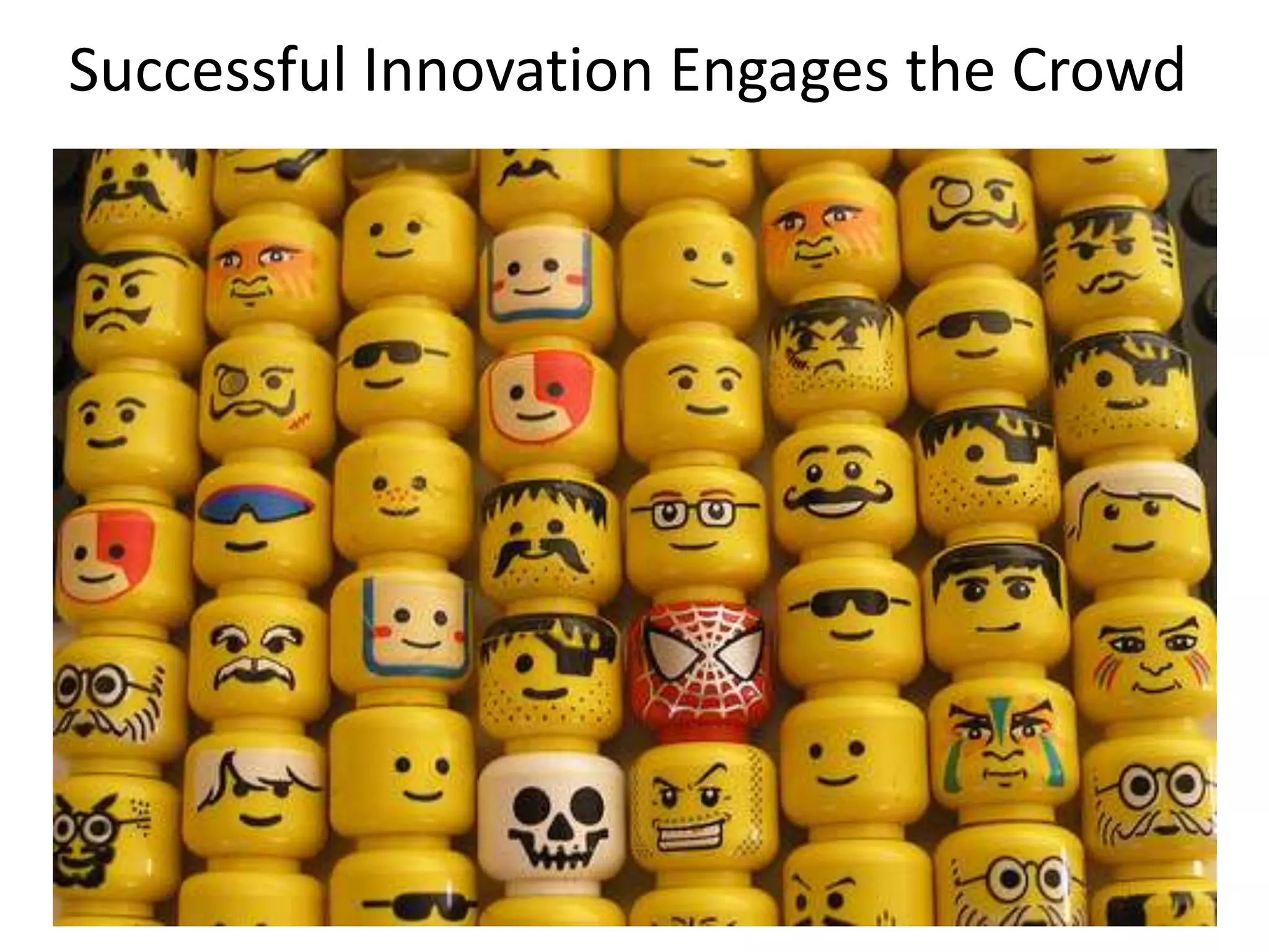 Successful Innovation Engages the Crowd
 