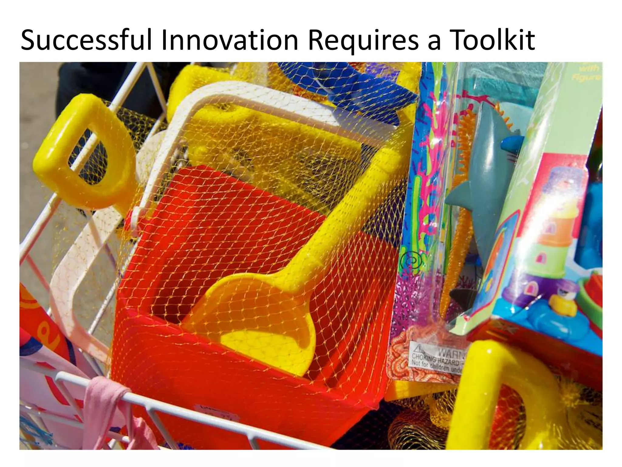 Successful Innovation Requires a Toolkit
 