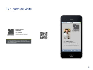 21
Ex : carte de visite
 