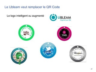 27
Le Ubleam veut remplacer le QR Code
Le logo intelligent ou augmenté
 
