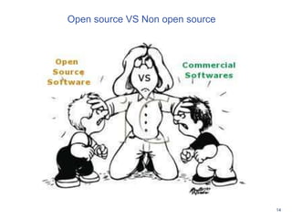 14
Les QR Codes révolutionnent les usages
Open source VS Non open source
 
