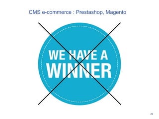 25
viguerLes QR Codes révolutionnent les usages
CMS e-commerce : Prestashop, Magento
 