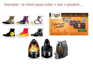 Exemple : le client peut créer « son » produit …
 