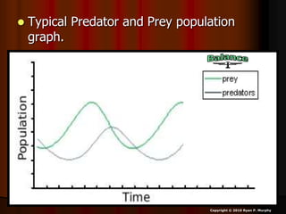  Typical Predator and Prey population
graph.
Copyright © 2010 Ryan P. Murphy
 