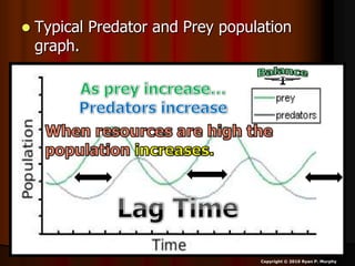  Typical Predator and Prey population
graph.
Copyright © 2010 Ryan P. Murphy
 