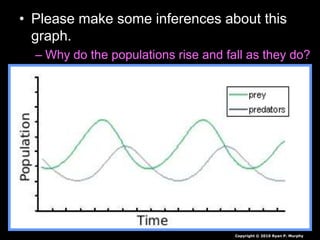 • Please make some inferences about this
graph.
– Why do the populations rise and fall as they do?
Copyright © 2010 Ryan P. Murphy
 