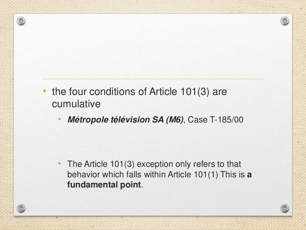 Article 101(3) TFEU