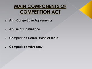 Competition Committee Competition act | PPTX