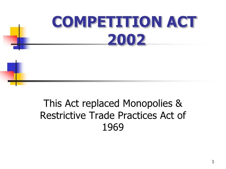 Competition act,2002
