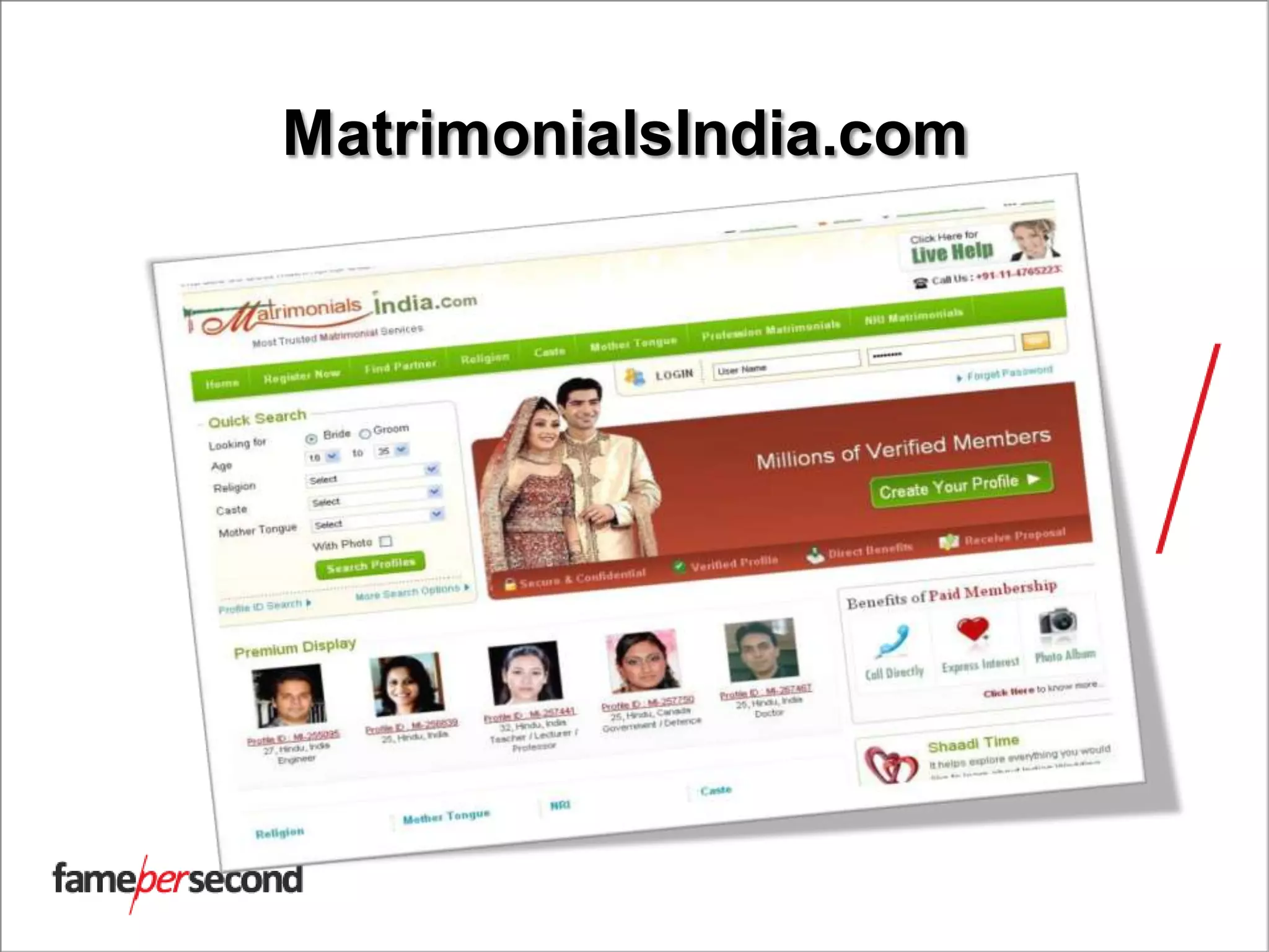 MatrimonialsIndia.com
 