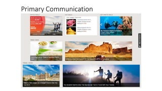 Primary Communication
 