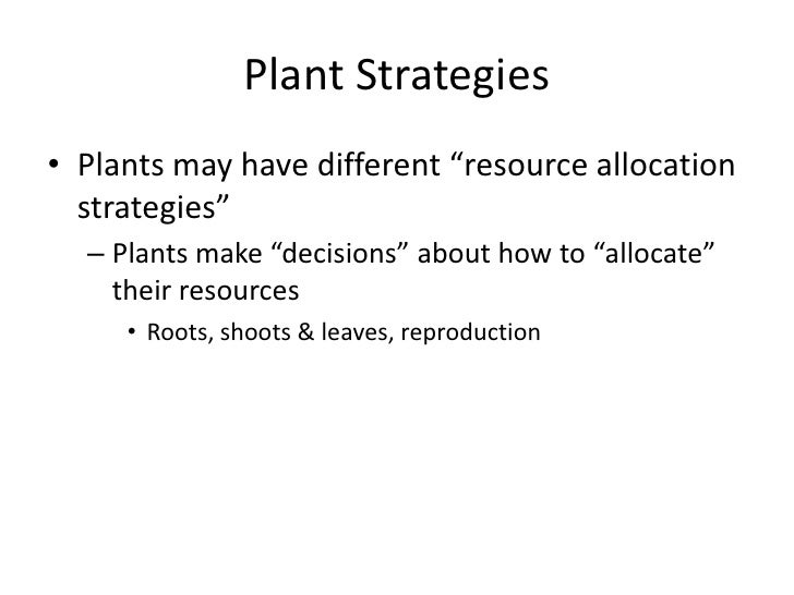 Competition in animals and plants