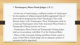 Time Keeper Number competition officials school sports technical officiating official | PPTX