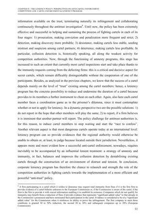 Competition policy, cartel enforcement and leniency program | PDF ...