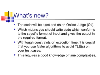 An introduction to Competitive Programming | PPT