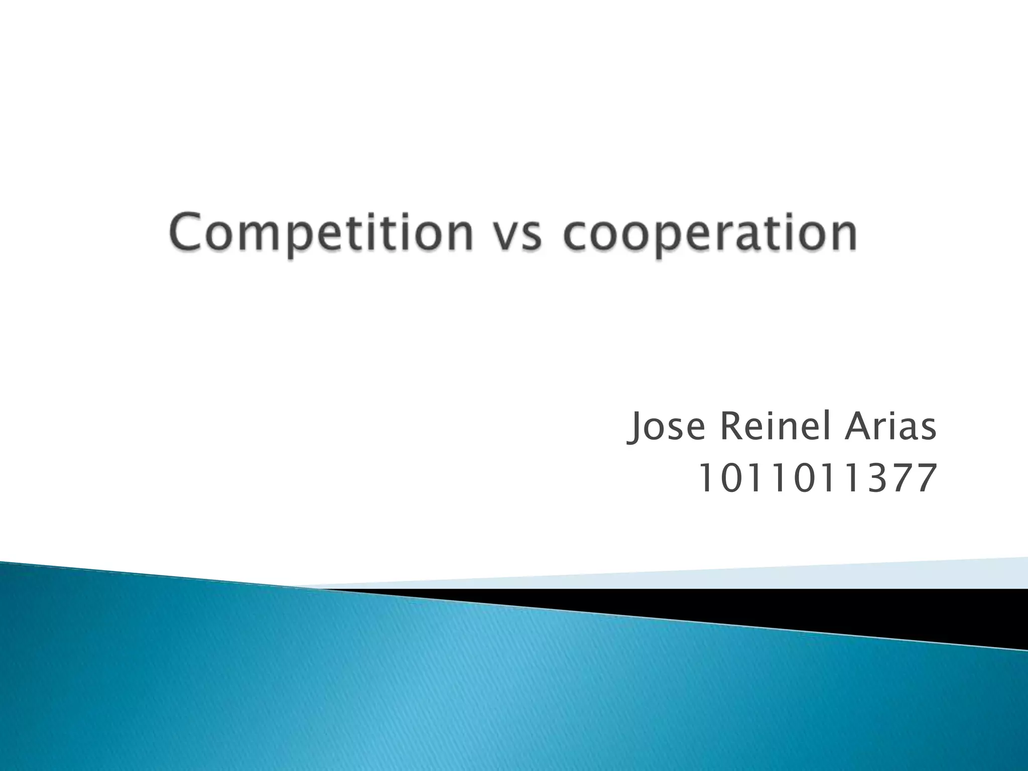 Competition vs cooperation PPT