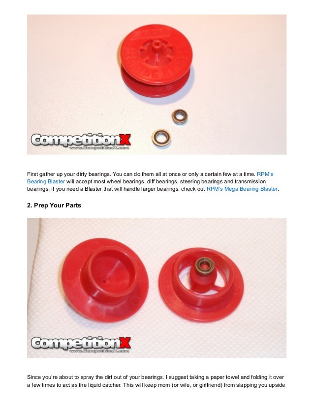 CompetitionX How To Clean your RC Bearings