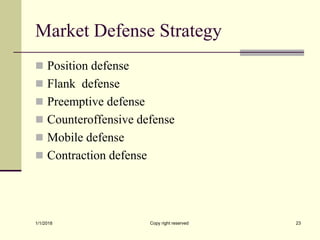 Defense Point Strategy Competitive analysis | PDF