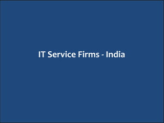 Competitive analysis of it service firms