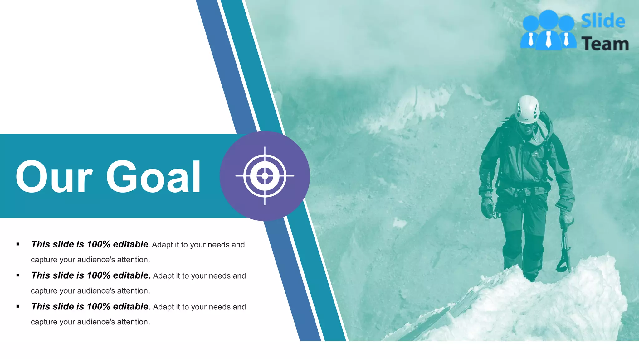 ▪ This slide is 100% editable. Adapt it to your needs and
capture your audience's attention.
▪ This slide is 100% editable. Adapt it to your needs and
capture your audience's attention.
▪ This slide is 100% editable. Adapt it to your needs and
capture your audience's attention.
Our Goal
36
 