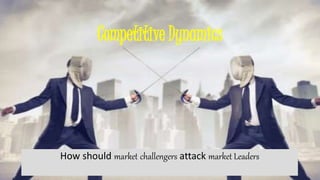 Competitive Dynamics
How should market challengers attack market Leaders
 