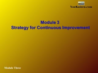 YouKaizen.com
Module Three
 