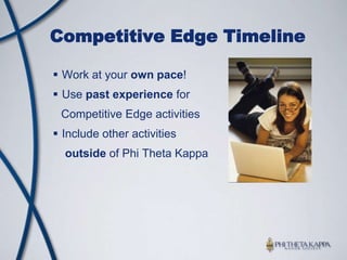 Five Star MemberWill have…Coordinated an Honors in Action ProjectCompleted a minimum of 6 online 	courseware modulesA professional resume Significant leadership experienceOpportunity to purchase a unique	Five Star Member pin (Coming Soon!)