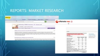 REPORTS: MARKET RESEARCH
 