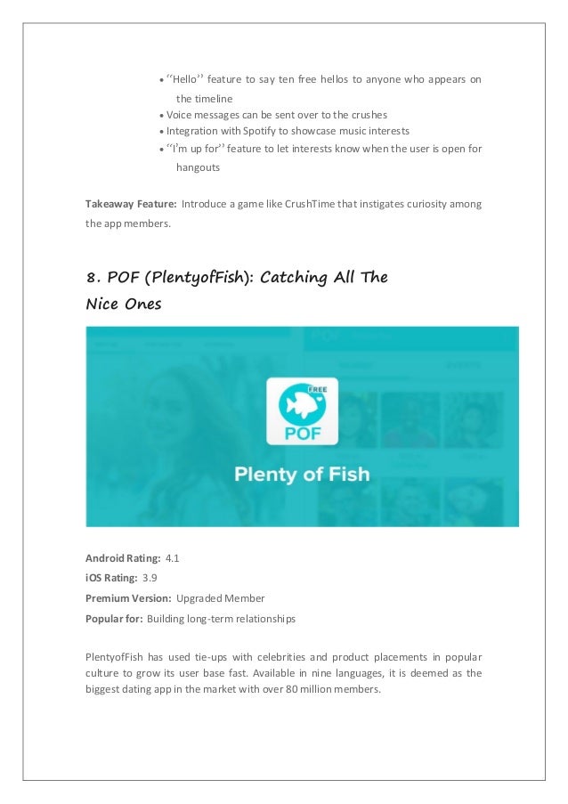 Competitive Landscape 10 Best Dating Apps In 2019