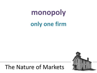 only one firmmonopolyThe Nature of Markets
