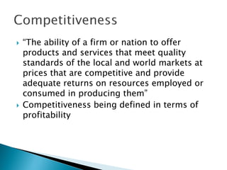 Competitiveness of Botswana's smallholder livestock production