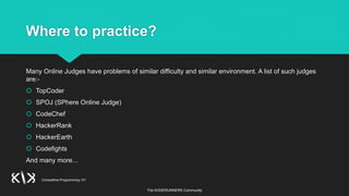 Session 3 : Competitive programming 1 | PPT