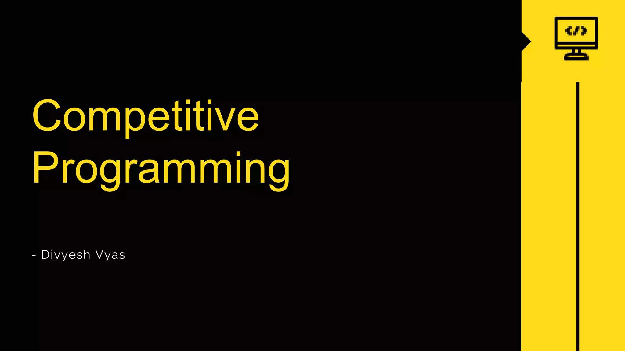 Competitive programming | PPT