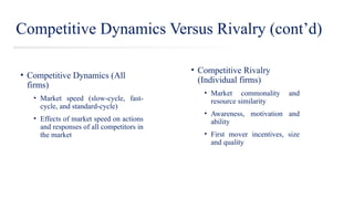 Resource Rivalry Competitive Rivalry's Effect on Strategy , Competitive Rivalry's Effect ...