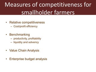 Competitive smallholder livestock in Botswana
