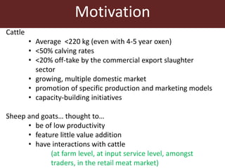Competitive smallholder livestock in Botswana