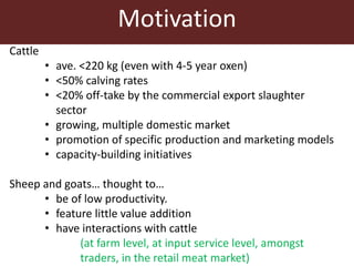 Competitive smallholder livestock in Botswana