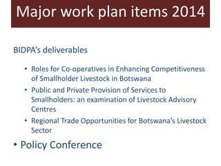 Competitive smallholder livestock in Botswana