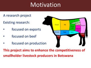 Competitive smallholder livestock in Botswana