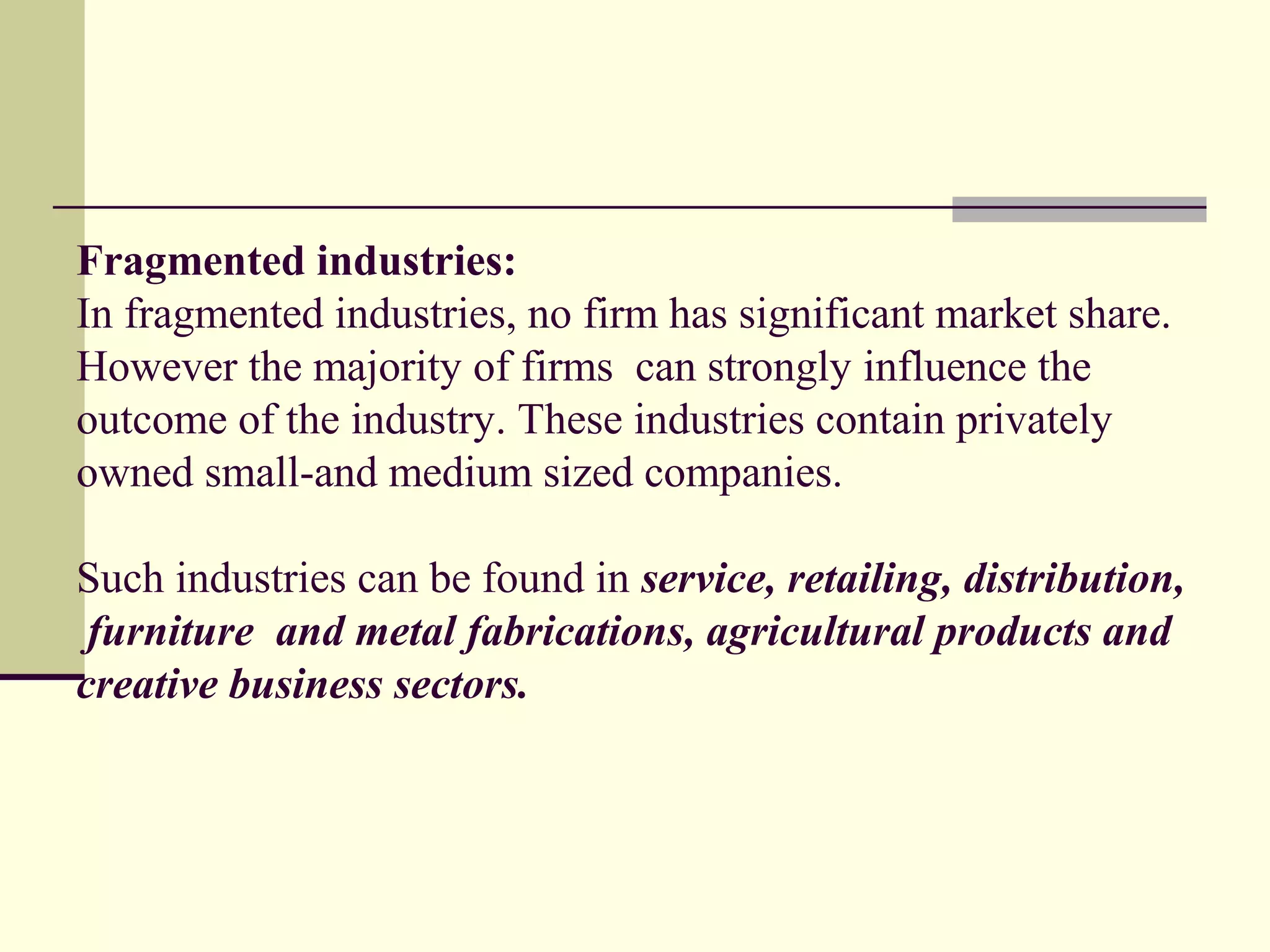 Competitive strategies in different types of industries | PPT