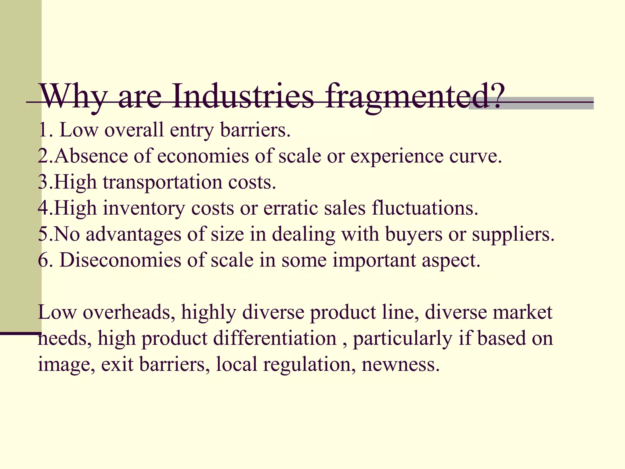 Competitive strategies in different types of industries | PPT