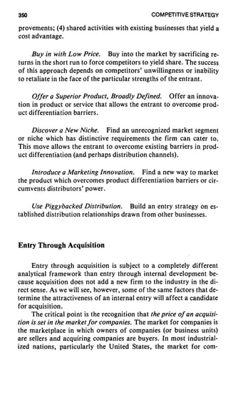 Competitive Strategy   Michael Porter