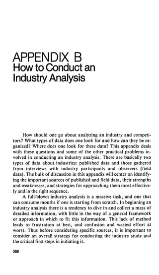 Competitive Strategy   Michael Porter