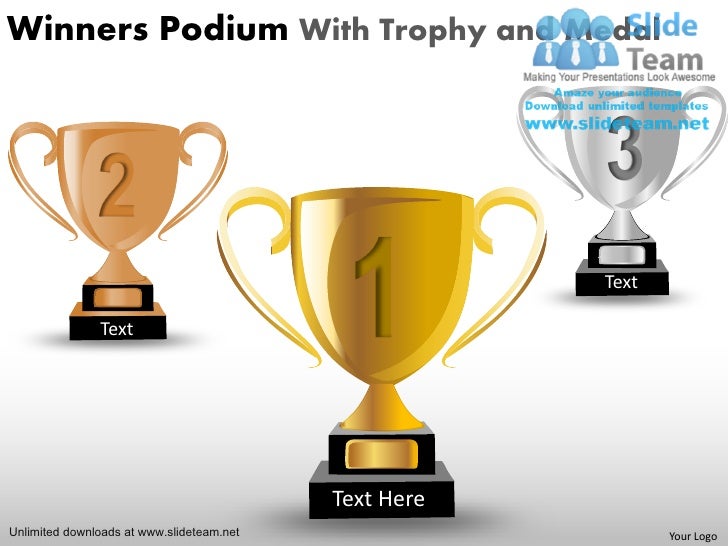 Competitive Winners Trophy Gold Silver And Bronze Podium Power Point Competitive Winners Trophy Gold Silver And Bronze Podium Power Point
