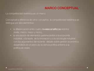 • niveles analíticos
•