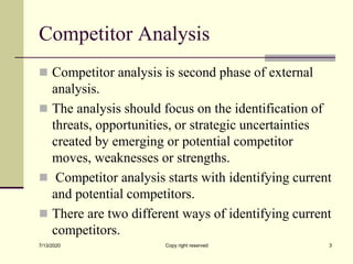 Competitor analysis | PPT