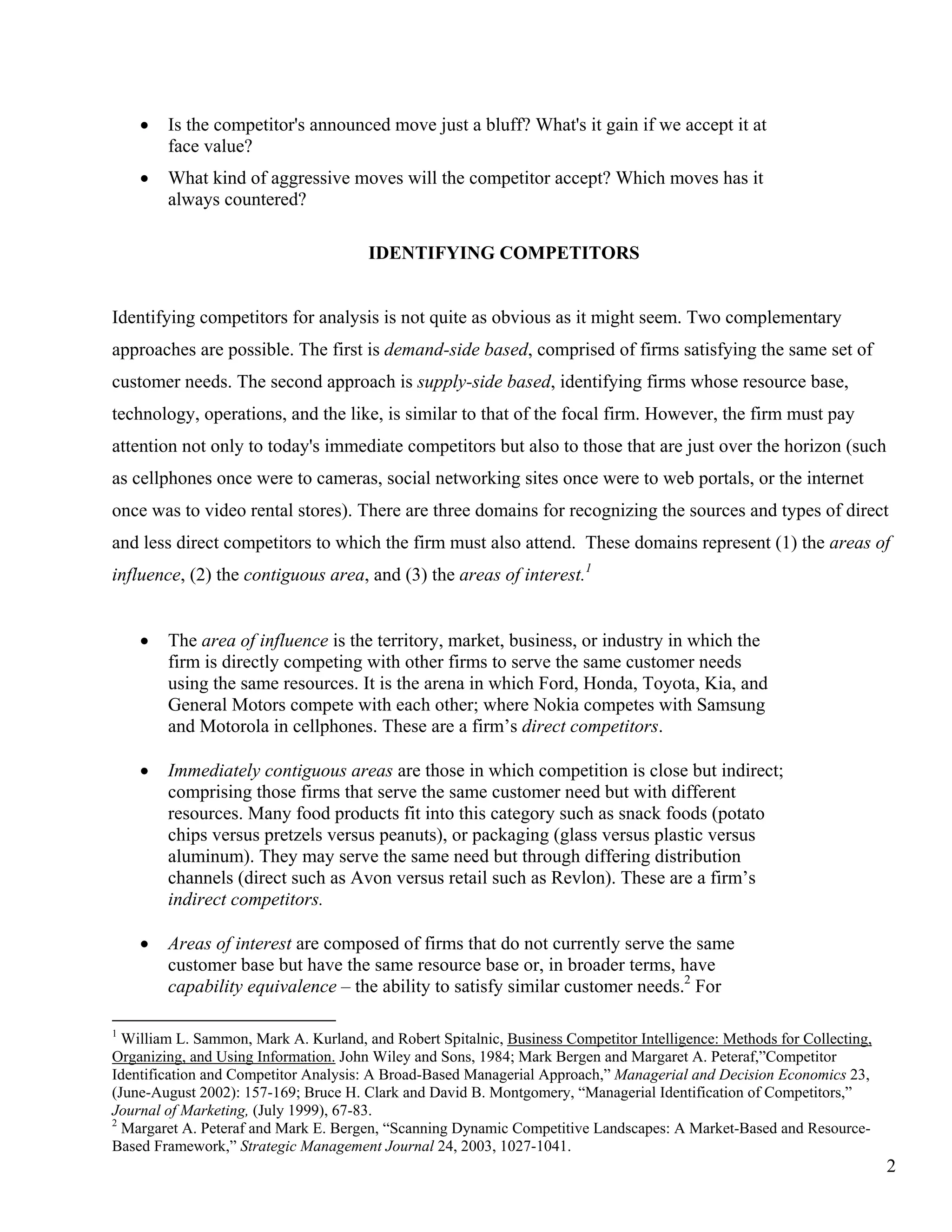 Competitor analysis | PDF