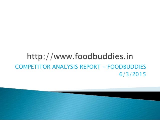 competitor analysis report competitor report