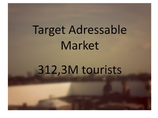 figures
Fond classique
Target Adressable
Market
312,3M tourists
 