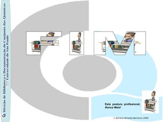 Divisão de Biblioteca e Documentação do Conjunto das Químicas Universidade de São Paulo    Adriana Almeida Barreiros 2009 FIM Esta postura profissional,  Nunca Mais ! 
